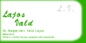 lajos vald business card